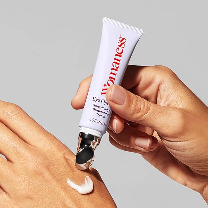 Womaness Eye Opener - Anti Aging, Hydrating, & Moisturizing Under Eye Cream for Dark Circles and Puffiness - With Hyaluronic Acid, Bakuchiol Retinol Alternative, & Firming Red Algae Extract – 15ml-BrightBean Baby