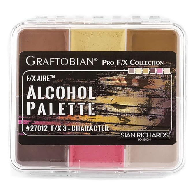 Graftobian F/X Aire Alcohol Activated Palette - SFX Makeup (F/X 3 - Character)-BrightBean Baby