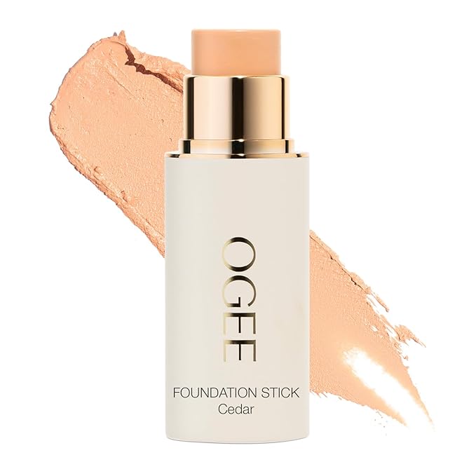 Ogee Sculpted Complexion Foundation Stick (Cedar 1.20C - Fair, Pink-Beige Undertones) Full Coverage Foundation Makeup - Instantly Balance & Even Complexion - 70% Organic Ingredients-BrightBean Baby