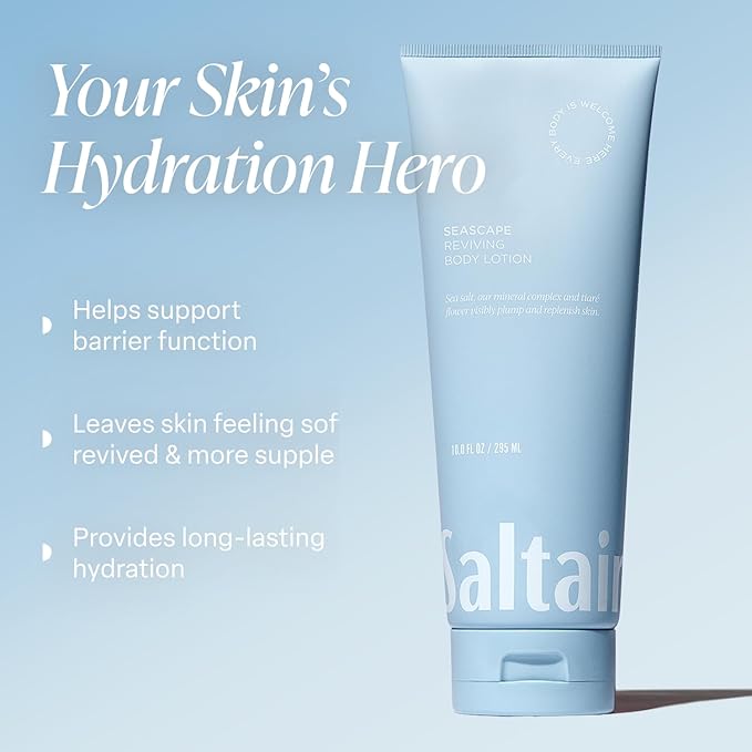 Saltair Body Lotion - 2 Pack Moisturizing Lotion For Dry Skin. Seascape Scented Hydrating Body Cream with Nourishing Moisturizer Formula. Skin Care for Women and Men. 2x 10oz Tubes-BrightBean Baby