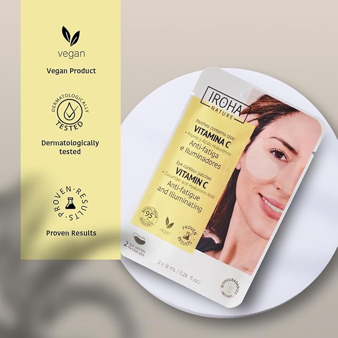 Eye Masks for Anti-Fatigue & Illuminating, Pack of 5 Pairs - Reduces Dark Circles, Puffiness - Hydrating with Vitamin C, Cucumber, Hyaluronic Acid - Vegan, Cruelty-Free Skincare Treatment-BrightBean Baby