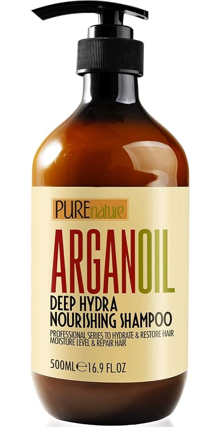 Moroccan Argan Oil Shampoo - Sulfate SLS Paraben Free Moisturizing Treatment for Women and Men - For All Types Including Curly, Dry, Damaged and Oily Hair - Hydrating and Nourishing - Salon Grade-BrightBean Baby