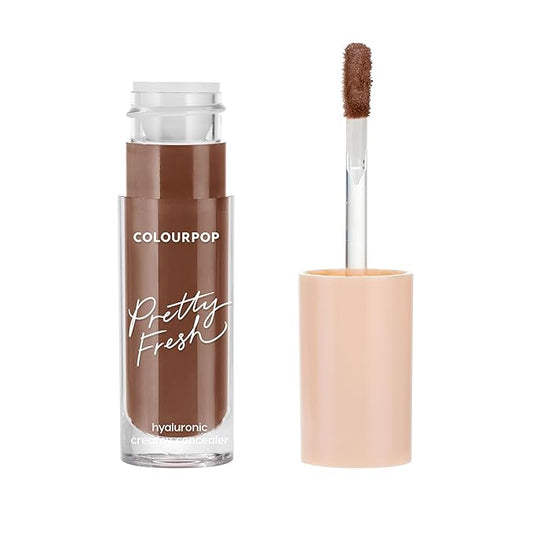 ColourPop Pretty Fresh Creamy Concealer - Full Coverage Concealer with a Natural Finish - Formulated with Hyaluronic Acid & Coconut Water for Instant Hydration - Deep Dark - 200N (0.3 oz)-BrightBean Baby