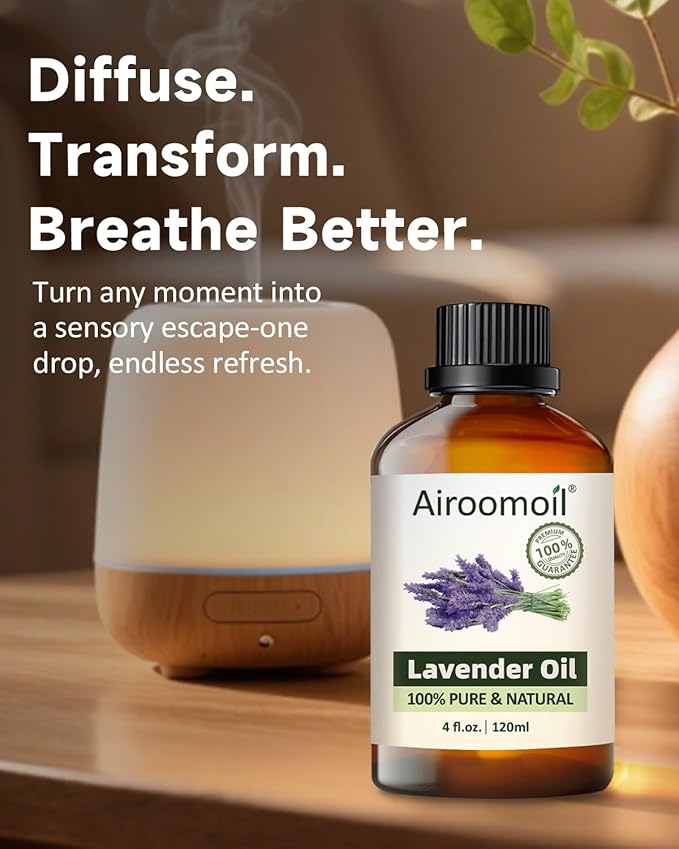 Premium Lavender Essential Oil for Relaxation DIY Diffusers Candles Nails Soaps Shampoo Scented Oil 4 Fl Oz-BrightBean Baby