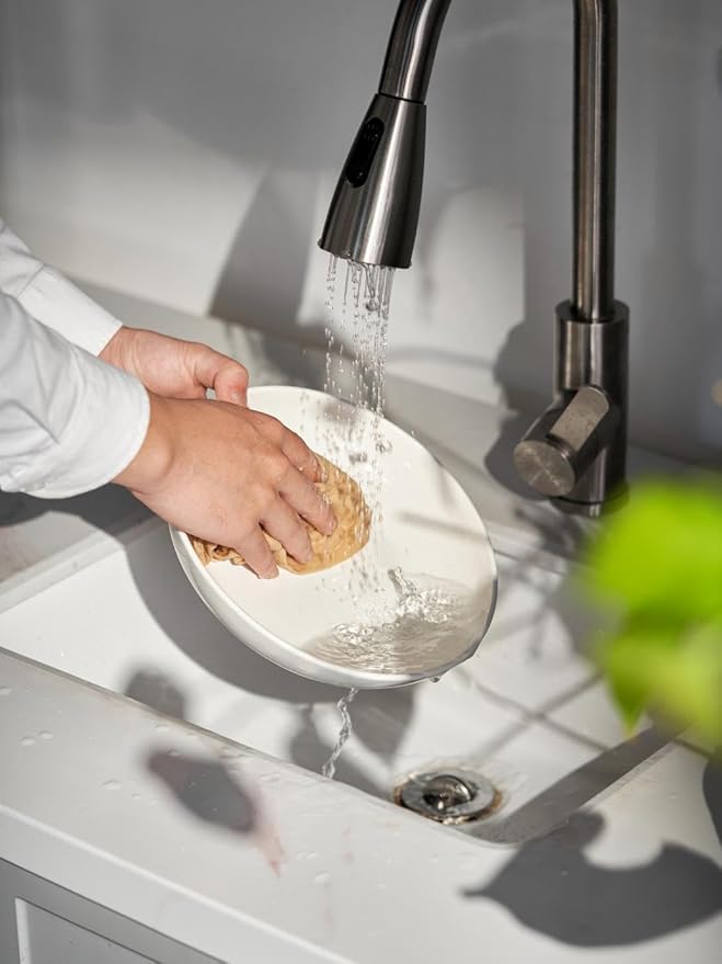 DOWAN 8.5" Pasta Bowls Set of 4, 30oz White Ceramic Shallow Dinner Bowls for Salad, Soup & Pasta, Stackable and Easy to Clean, Ideal for Everyday Use & Housewarming Gift(Soft White)