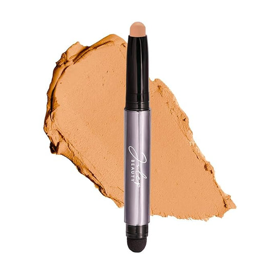 Julep Eyeshadow 101 Cream-to-Powder Waterproof Shadow Stick – Beachy Matte – Long-Lasting, Crease-Proof, Soft Sandy Beige Matte Cream Eyeshadow with Built-in Smudger-BrightBean Baby