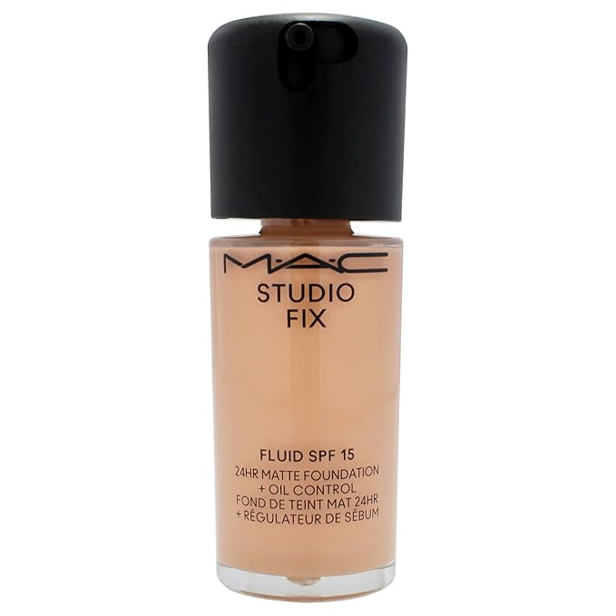 Studio Fix Fluid SPF 15 24Hr Matte Foundation Plus Oil Control - NW22 by MAC for Women - 1 oz Foundation-BrightBean Baby