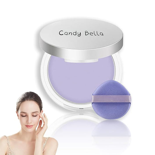 Chillab Lavender Matte Powder,Matte Oil Control Face Pressed Powder,Face Setting Powder with Mini Powder Puff for Silky Flawless Long-Lasting Lightweight Skin-friendly Face Cosmetics (Lavender)-BrightBean Baby