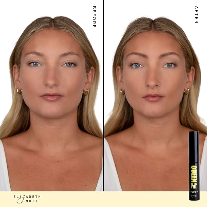 Elizabeth Mott Queen of the Fill Clear Brow Gel – Long-Lasting Sculpting & Shaping Gel Setter to Control, Tame & Define Eyebrows with Natural Finish – Smudge-Proof, Lightweight, Quick-Dry Formula – 3g-BrightBean Baby