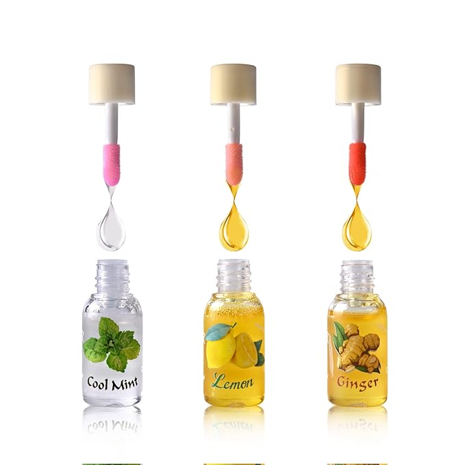 LAMUSELAND 3Pcs Mini Cute Lip Oil, Hydrating Clear Lip Gloss for Lip Care to Prevent and Soothe Dry, Chapped Lips (A (3Pcs))-BrightBean Baby