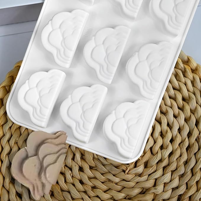 mostsom Silicone Mold Savarin Chocolate Molds Star Mountain Mousse Cake Mold DIY Bakeware Molds (B_8.88x4.6x0.6 inch)