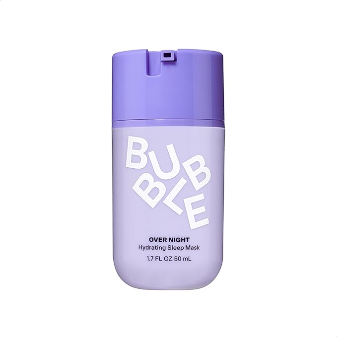 Bubble Skincare Over Night Hydrating Sleep Mask - Gentle Exfoliating Overnight Face Mask for Skin Barrier Repair - Formulated with Mandelic Acid & Sodium PCA to Hydrate, Brighten & Soothe Skin (50ml)-BrightBean Baby
