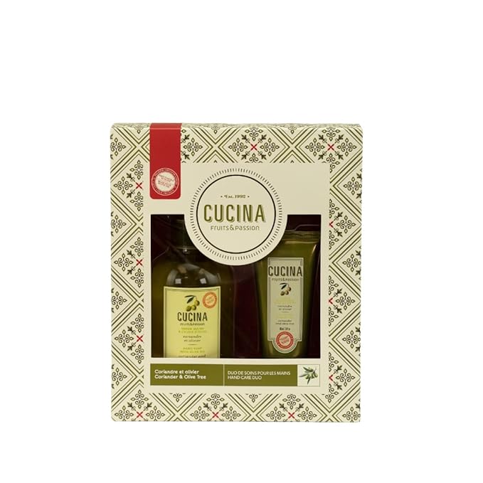 Fruits & Passion Cucina Coriander and Olive Tree Hand Care Duo-BrightBean Baby