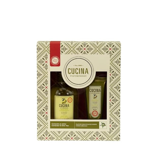 Fruits & Passion Cucina Coriander and Olive Tree Hand Care Duo-BrightBean Baby