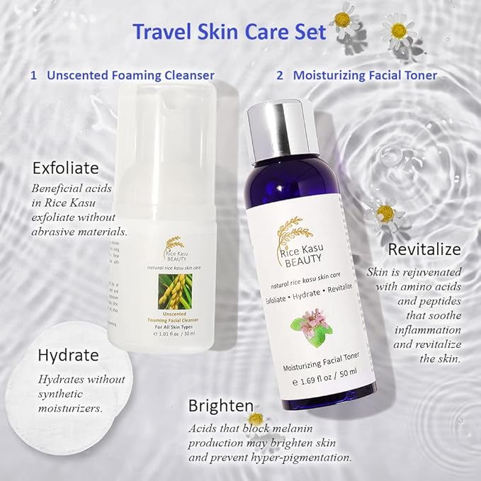 Travel Skin Care Set, Rose Geranium, 2.71 Fluid Ounce-BrightBean Baby