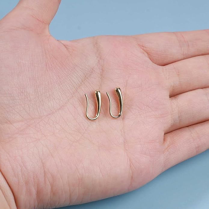 Vintage Water Drop Earrings Gold Teardrop Earrings Tiny Droplet Earrings Minimalist Everyday Earrings Jewelry for Women and Girls-BrightBean Baby