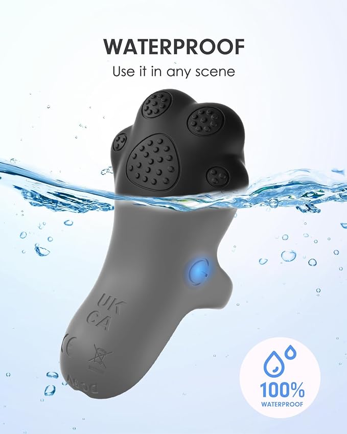 Portable Facial Massage Ball, Waterproof Rechargeable Powerful Multifunctional Eye Face Finger and Neck Massager, Black-BrightBean Baby