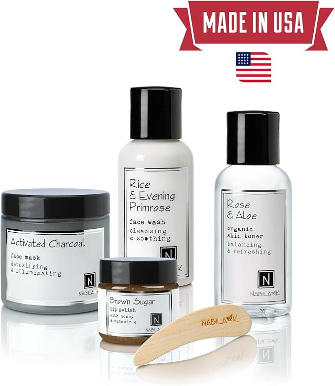 Organic Rose Bath Salts by Nabila K - Dead Sea Salt & Epsom Salt Scrub & Soak - Exfoliates & Hydrates Skin, Botanical Essential Oils - Bubble Bath Accessories for All Skins Types, 8 oz-BrightBean Baby