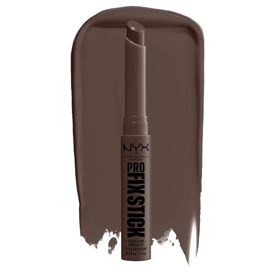 NYX PROFESSIONAL MAKEUP Pro Fix Stick Correcting Concealer, Buildable Medium Coverage Concealer Stick - Rich Espresso-BrightBean Baby
