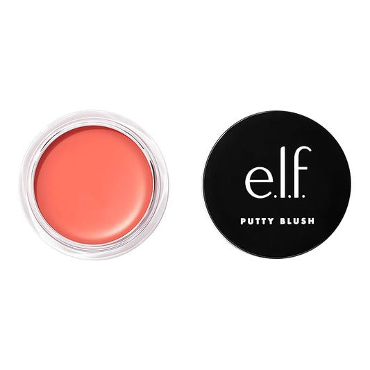 e.l.f. Putty Blush, Creamy & Ultra Pigmented Formula, Lightweight, Buildable Formula, Infused with Argan Oil & Vitamin E, Vegan & Cruelty-Free, Turks and Caicos-BrightBean Baby