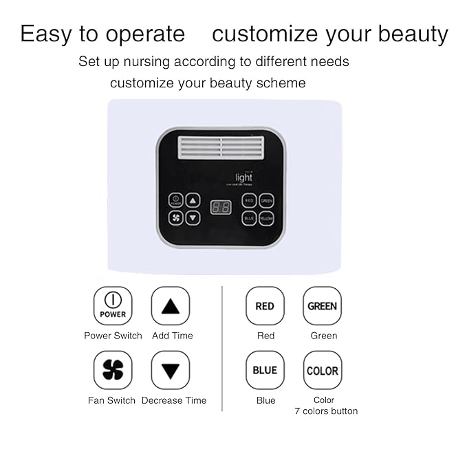 7 Color LED Face Mask LED Light Therapy Equipment for Skin Care at Home-BrightBean Baby