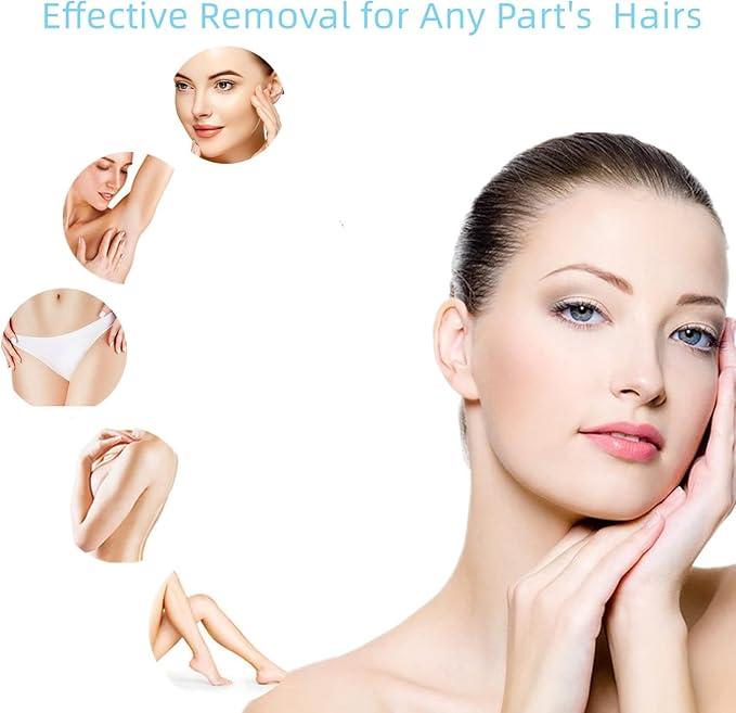 Facial Hair Remover Replacement Heads Generation 2 for Finishing Touch Flawless Facial Hair Removal Tool for women,Double Halo Painless and Smooth As Seen On TV.