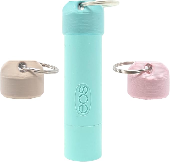 Keychain Holder EOS Lip Balm Stick (Keychain Only) - Travel Size Lip Balm Chapstick - Healing Stick - Made in USA-BrightBean Baby