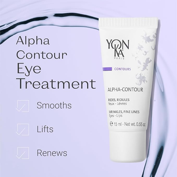 Yon-Ka Alpha-Contour Eye and Lip Cream (15ml) Anti-Wrinkle Regenerating Contour Creme, Naturally Soften Signs of Aging with Botanical Oil Blends and Fruit Acids, All Skin Types, Paraben-Free-BrightBean Baby