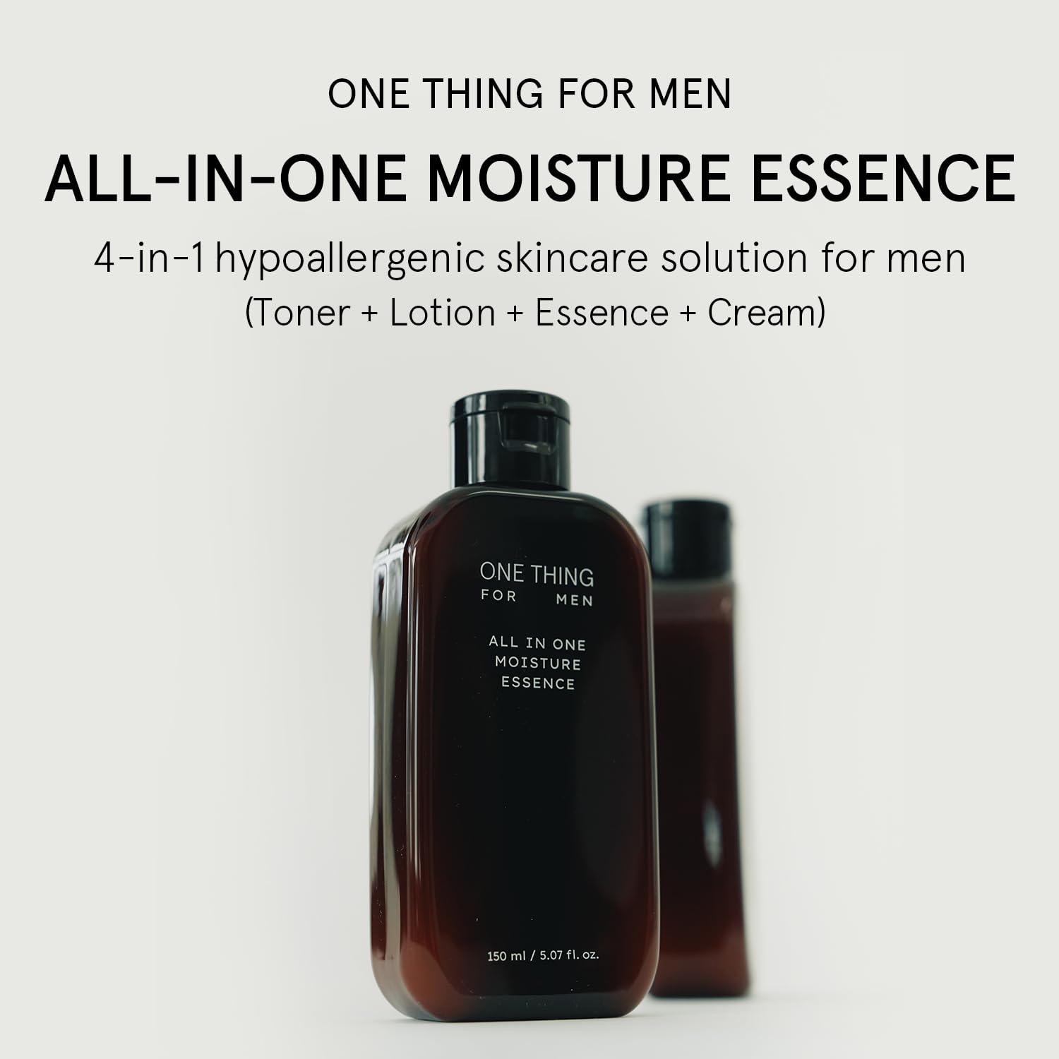ONE THING FOR MEN All in One Moisture Essence 5.07 Fl Oz | 4-in-1 Soothing Mens Face Moisturizer, Toner, Aftershave Lotion, Daily Hydrating Serum, HA Hyaluronic Acid, Barrier Relief | Korean Skin Care-BrightBean Baby