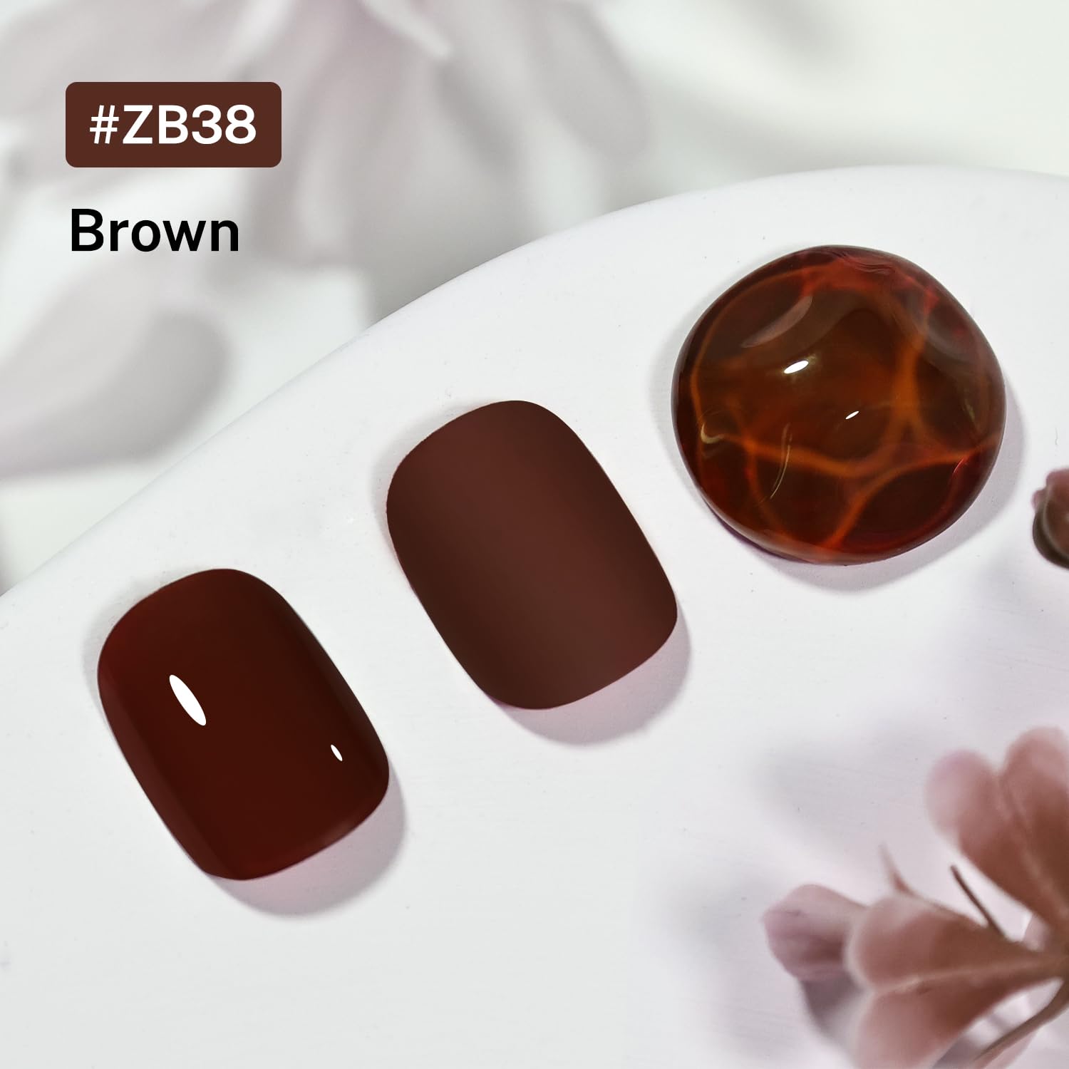 16.5ml Brown Nail Polish Large Volume Quick Drying Nail Polish, Fast Drying and Long Lasting Color Nail Art DIY Home Manicure Gift for Women-BrightBean Baby