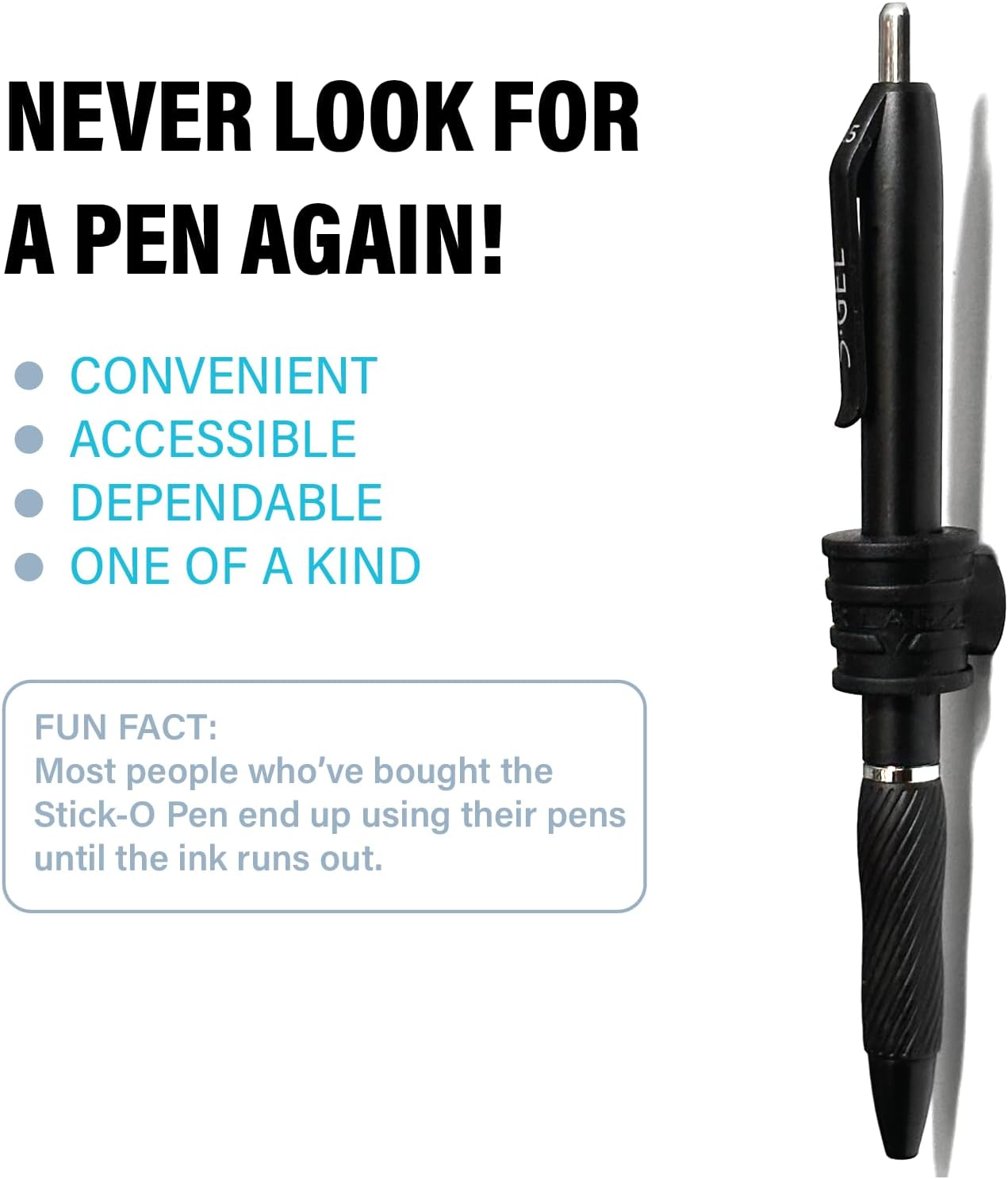 Stick-O Pen Magnetic Pen Pencil Holder - Holds Most pens, pecils and Thin Markers. Ideal for Fridge, Task Boards, Workshops, Classrooms, Offices and Kitchens. (Five Pack)-BrightBean Baby