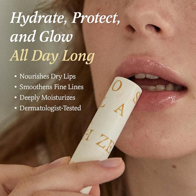 Zeroslash Vegan Lip Butter Stick with Shea Butter & Squalane 0.13oz – Hydrating Lip Balm for Dry, Chapped Lips | Plant-Based Lip Care with 6 Natural Oils | Overnight Lip Mask | Pack of 3-BrightBean Baby