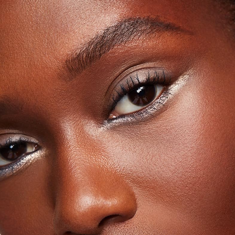 MAKE Beauty Continuum Waterproof Gel Eyeliner Pencil. Creamy, Pigmented Multi-Use, including Waterline with Built-in Sharpener and Blending Brush. Smudge-Proof Makeup. Shade - Interstellar, Silver-BrightBean Baby