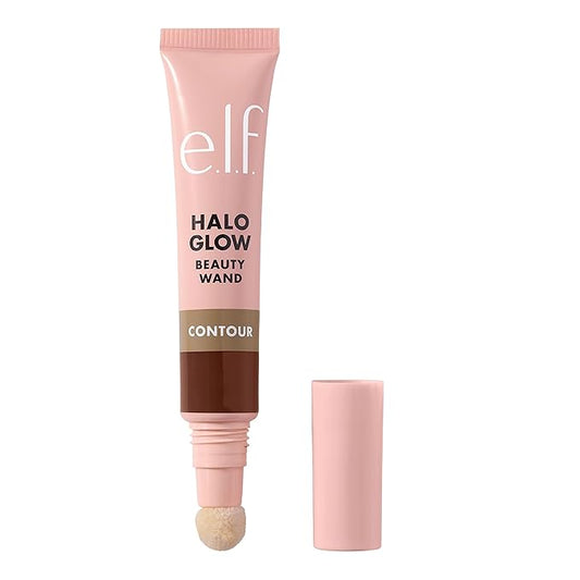 e.l.f. Halo Glow Contour Beauty Wand, Liquid Contour Wand For A Naturally Sculpted Look, Buildable Formula, Vegan & Cruelty-free, Tan/Deep-BrightBean Baby