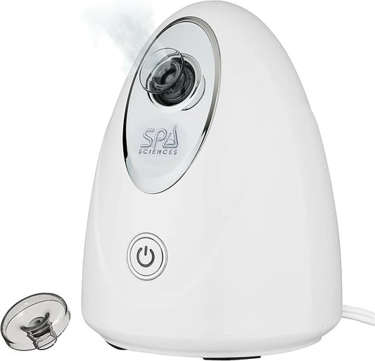 Spa Sciences - CIRRA - Nano Ionic Facial Steamer with UVC Sanitizing Protection, Aromatherapy Function, Detox Pores, and Boost Circulation - Includes an Essential Oil Basket-BrightBean Baby