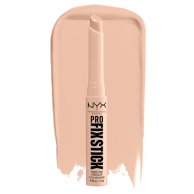 NYX PROFESSIONAL MAKEUP Pro Fix Stick Correcting Concealer, Buildable Medium Coverage Concealer Stick - Light-BrightBean Baby