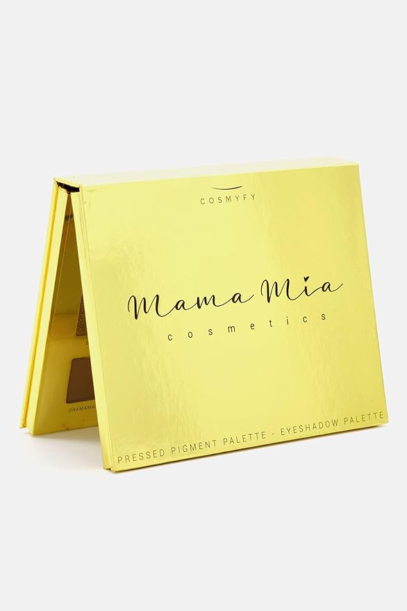 Mama Mia Pressed Pigment Eyeshadow Palette, 12 Color Shimmer Matte Eyeshadow Palette, Vegan and Cruelty-Free-BrightBean Baby