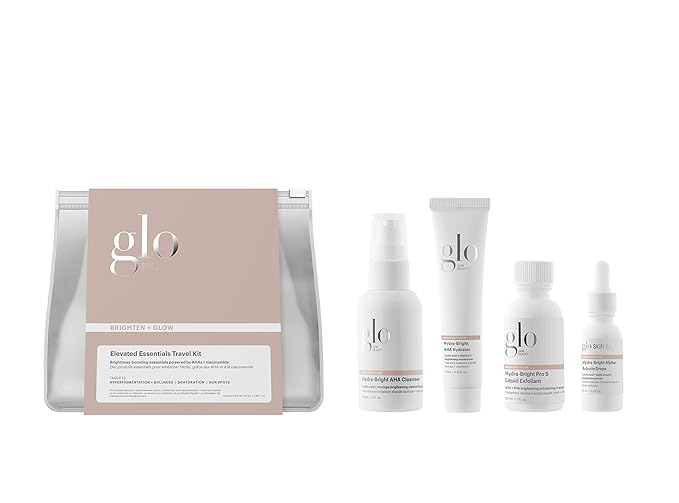 Glo Skin Beauty Brighten + Glow Travel Set | Mini Professional Skincare Kit | Travel Size Skincare Regimen Collection-BrightBean Baby