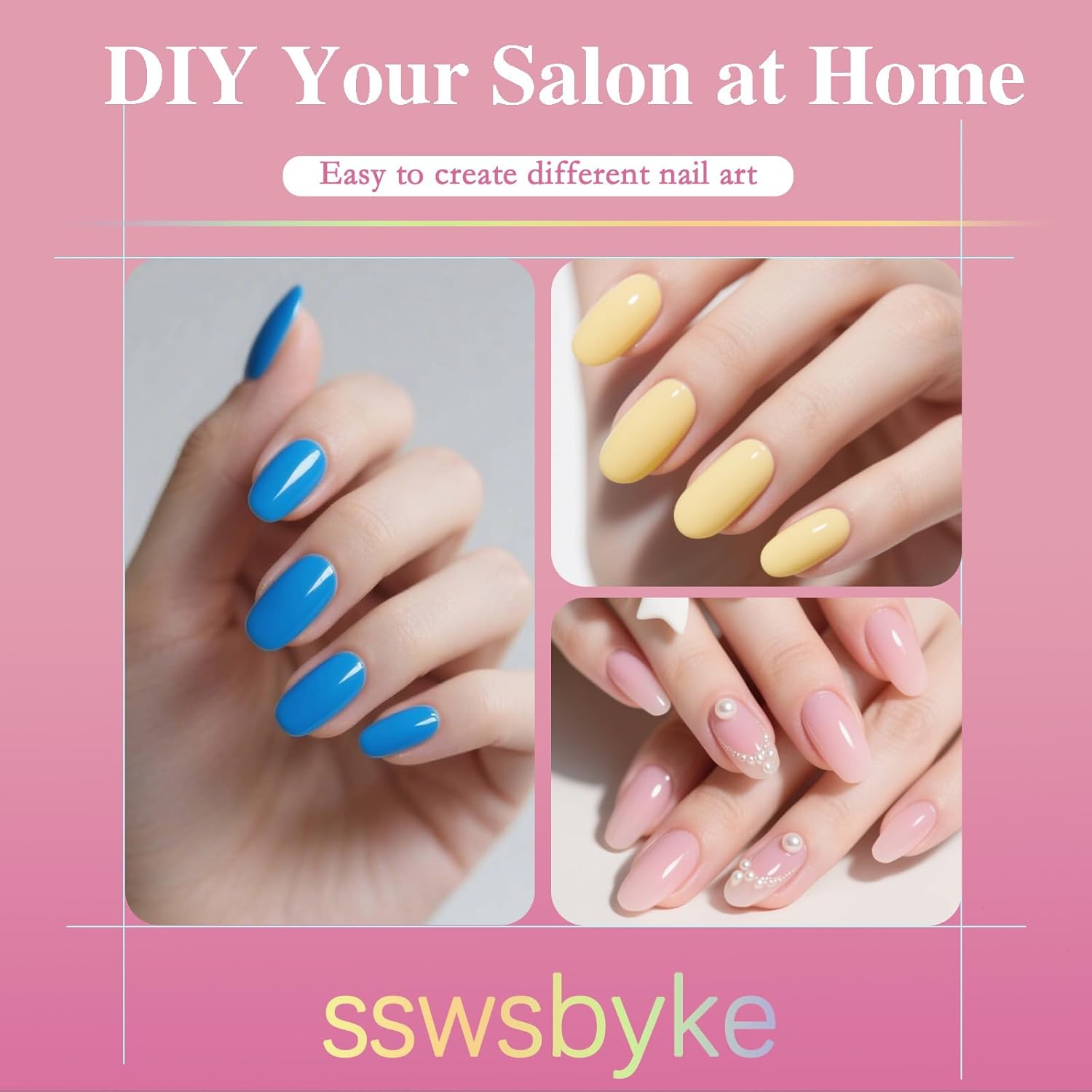 Medium Oval Nail Tips, SSWSBYKE 300pcs Soft Gel Nail Tips for Full Cover Pre-Shaped Acrylic Fake Nails Tips 15 Sizes Half Matte Press On Nails for Extension Home DIY Salon-BrightBean Baby