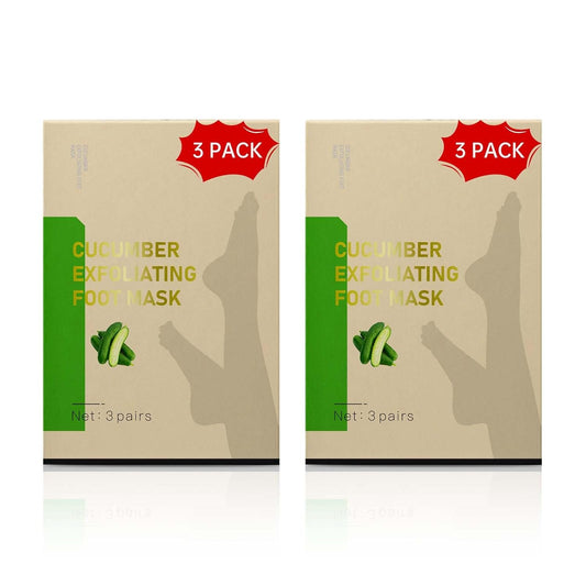 Foot Peeling Mask, Natural Exfoliating Foot Mask, Dead Skin Callus Remover Repair Heels, Hydrating Foot Care for Dry Cracked Feet (6 Pack)-BrightBean Baby