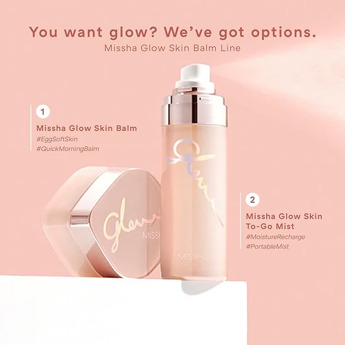 MISSHA Glow Skin Balm 1.69 fl oz/ 50ml 4-in-1 Primer, Moisturizing Cream, Morning Pack, Luminizing Cream for a Flawless Natural Glow Glass Skin-BrightBean Baby