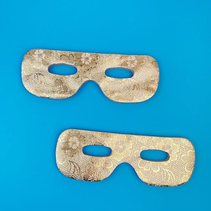 100PCS Gold DIY Eye Mask Under Eye Patches Pre-Cut Nose Paper Film Eye Pad Cooling Eye Patch for Puffy Eyes Spa Skincare-BrightBean Baby