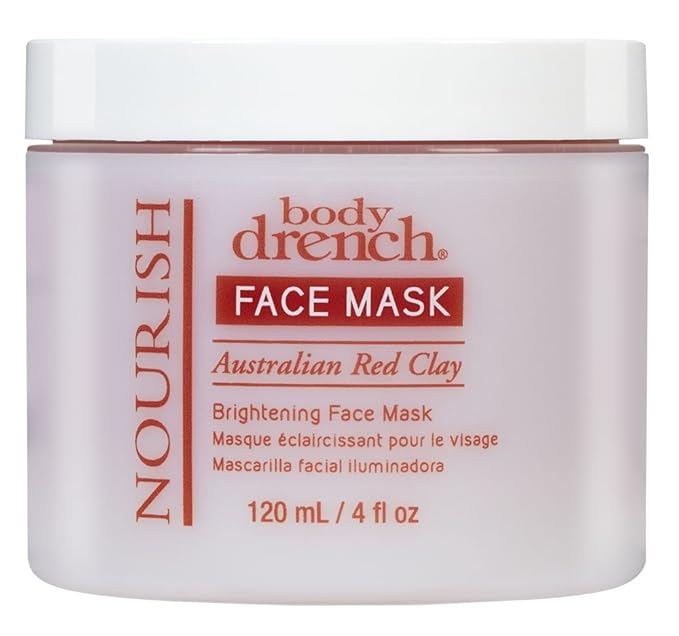 Body Drench Nourish Australian Red Clay Brightening Face Mask, 4 oz-BrightBean Baby