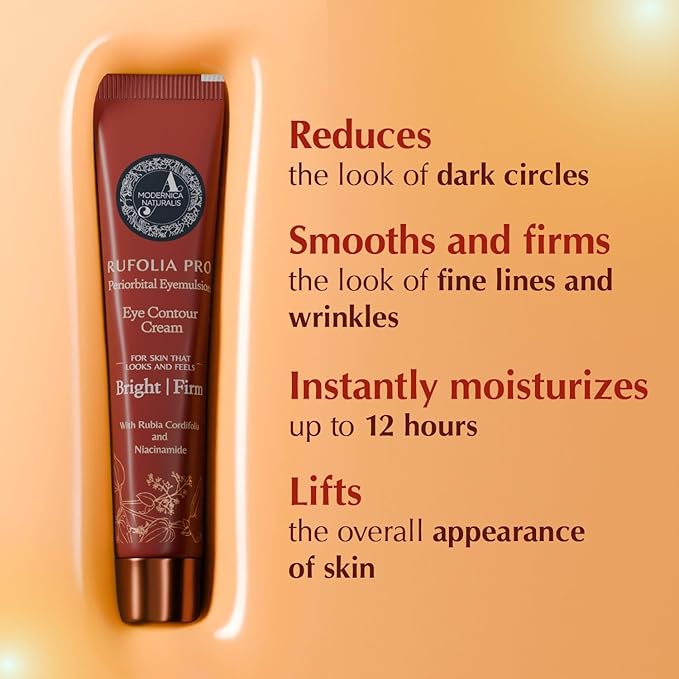 Rufolia Pro Periorbital Eyemulsion – Brighten, Firm, and Moisturize Eye Area – Ayurveda-Inspired Formula with Manjistha, Niacinamide & Hyaluronic Acid – 0.53 oz (15 g)-BrightBean Baby