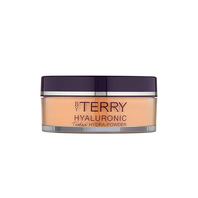 By Terry Hyaluronic Tinted Hydra-Powder, Non-Drying Loose Face Setting Powder, Blur Imperfections & Mattify, Medium Fair, 0.35 oz-BrightBean Baby