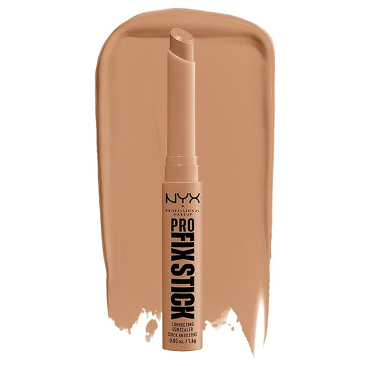 NYX PROFESSIONAL MAKEUP Pro Fix Stick Correcting Concealer, Buildable Medium Coverage Concealer Stick - Nutmeg-BrightBean Baby