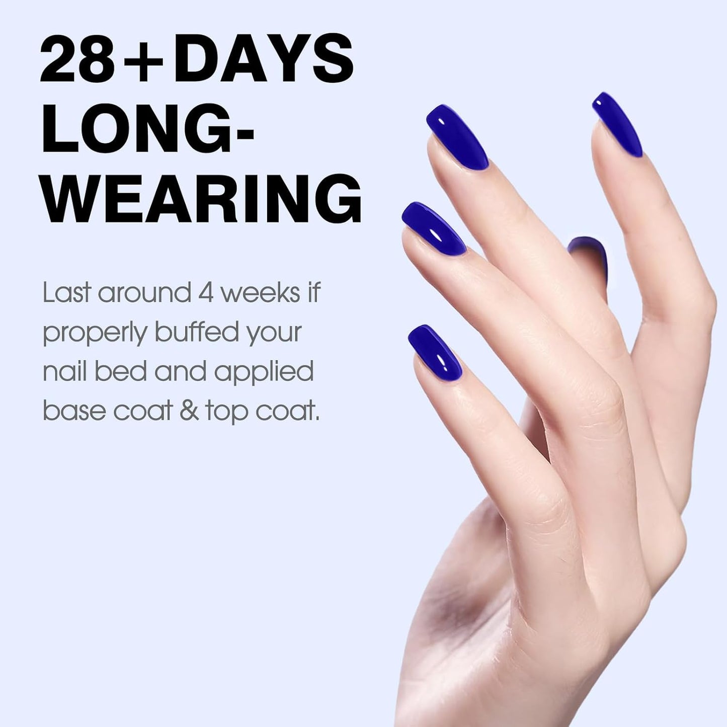 CANNI Royal Blue Gel Nail Polish – Classic Deep Navy Blue UV LED Soak Off High Gloss, Long Lasting Nail Polish Gel for Salon and Home Manicure-BrightBean Baby