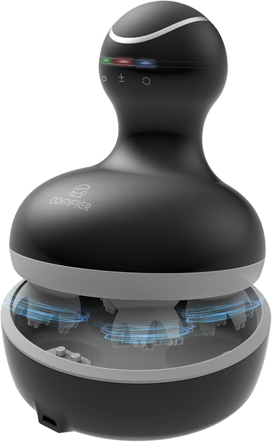 COMFIER Electric Scalp Massager, Waterproof Head Massager with Mutlti-Modes Vibration, Handheld Portable Head Scratcher for Hair Growth, Dog Cat Massager for Deep Clean and Stress Relax-BrightBean Baby