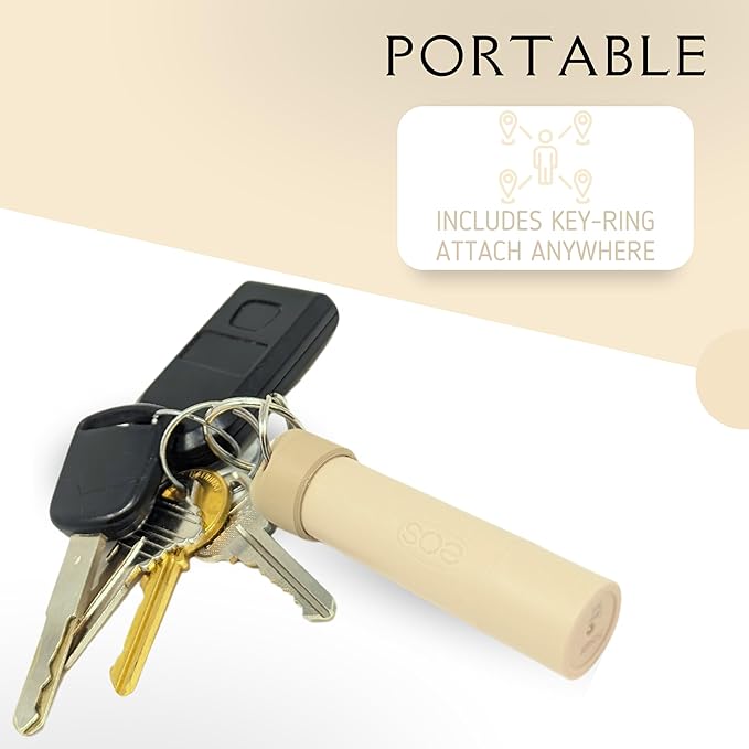 Keychain Holder EOS Lip Balm Stick (Keychain Only) - Travel Size Lip Balm Chapstick - Healing Stick - Made in USA-BrightBean Baby