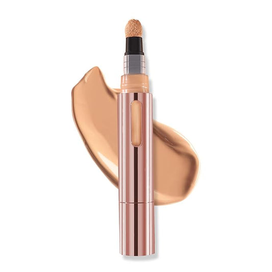 Mally Beauty - The Plush Pen Brightening Concealer Stick - Medium - Hydrating Turmeric, Vitamin E, and Hyaluronic Acid Infused Formula - Medium Buildable Coverage with a Natural, Smooth Finish-BrightBean Baby